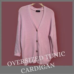 Oversized Cardigan Tunic Sweater